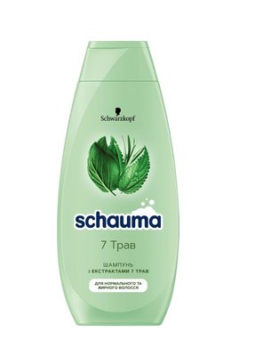 Шампунь Schauma 7 трав для нормального і жирного волосся 400 мл (3838824086750) 3247      фото