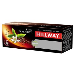 Чай Hillway Fine Earl Grey Чорний пакетований 25*2 г (8886300990072) 000023556 фото