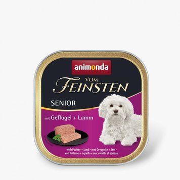 Корм влажный Vom Feinsten Senior with Poultry Lamb для пожилых соб с птицей и ягнятиной 150 г (4017721826235) S1111171517 фото
