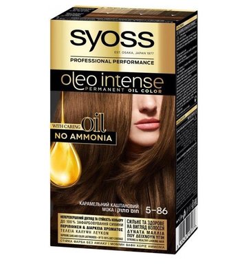 Фарба для волосся SYOSS Oleo Intense 5-86 Карамельний каштановий 115 мл (9000100814829) В00003036 фото
