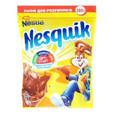 Какао-напій Nesquik шоколадно-молочний Коктель 380г (7613035702493) 000069206 фото