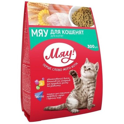 Сухой корм Мяу! для котят 0.3 кг. (4820215364522) 000074541 фото