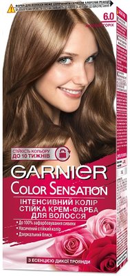 Фарба для волосся Garnier Color Sensation 6.0 Лісовий горіх 110 мл (3600541135857) 20187     фото