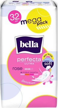 Гигиенические прокладки Bella Perfecta Ultra Rose Deo Fresh 32 шт (5900516305932) В00189477 фото