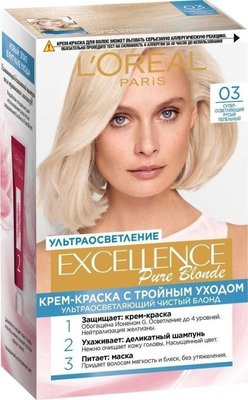 Фарба для волосся L'Oreal Paris Excellence 03 Супер-освітлювальний русявий попелястий (3600523781157) В00098287 фото
