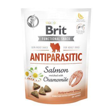 Ласощі Brit Care Functional Snack Snack Antiparasitic Salmon д/собак напіввологі антипаразитарний ефект лосось 150 г (8595602540013) S1111180649 фото
