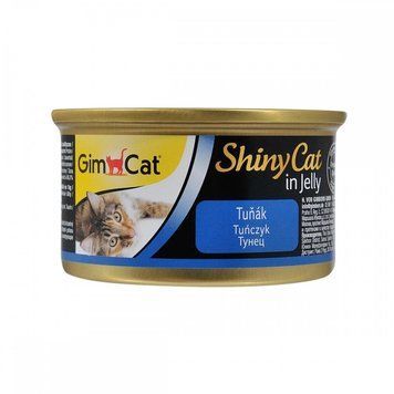 Корм влажный GimCat Shiny Cat для кошек с тунцем в желе 70 г (4002064413280) S1111137993 фото