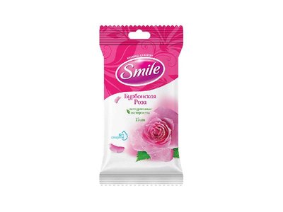 Вологі серветки Smile Daily Бурбонська троянда 15 шт (4820048482219) В00305211 фото