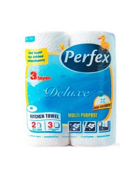 Бумажные полотенца Perfex Deluxe 2шт 3 слоя (8606102287381) В00141786 фото