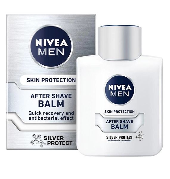 Бальзам після гоління Nivea Men Срібний захист з іонами срібла і екстрактом ромашки 100 мл (4005808571963) В00280897 фото