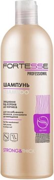 Шампунь Fortesse Professional Strong&Thick Зміцнюючий для ослабленого і схильного до випадіння волосся 400 мл (4823115501561) В00301931 фото