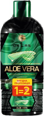 Набір Dalas Aloe Vera Шампунь + Маска з гіалуроновою кислотою Aloe Vera 1000+500 мл(9200000805112) В00284074 фото