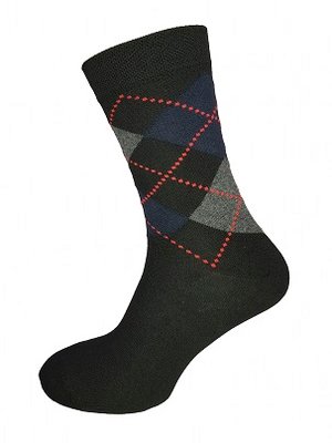 Шкарпетки чоловічі ТМ Nova модель Sherlock d2, чорні, (червоний ромб) р.25-27 (4823113600136) В00138643 фото