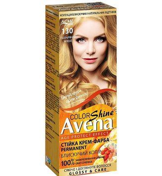 Стойкая крем-краска для волос Avena Shine Color №130 Пшеничный 133 мл (4823115502490) AD95 фото