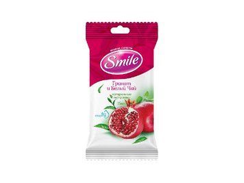 Вологі серветки Smile Гранат і білий чай, 15 шт.(4820048481977) В00143079 фото