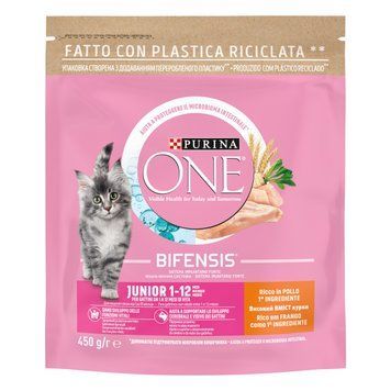 Сухий корм Purina One Junior для кошенят з куркою 450 г. (8445290071972) 000076291 фото