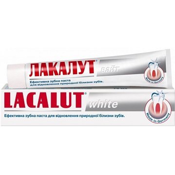 Зубна паста Lacalut white 75 мл.(4016369696330) В00282150 фото