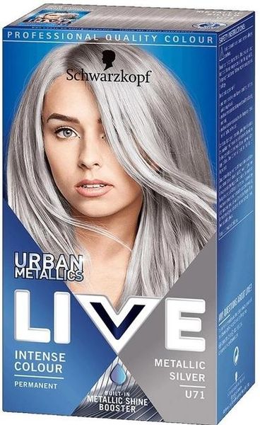 Краска для волос Schwarzkopf Live Urban Metallic U71 Metallic Silver (9000101234978) В00315350 фото