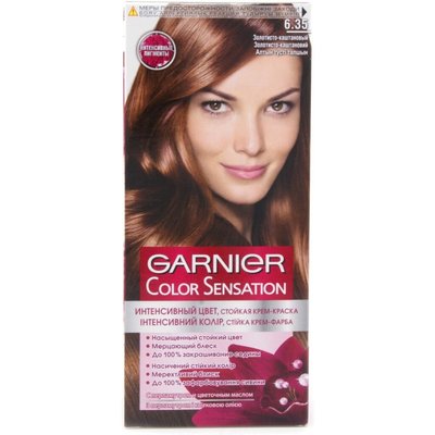 Фарба для волосся Garnier Color Sensation 6.35 Золотисто-каштановий 110 мл (3600541135864) 20181     фото
