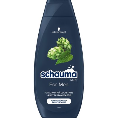 Шампунь для чоловіків Schauma Men для щоденного використання 250 мл (4012800567658) 3240      фото