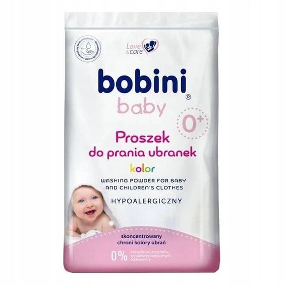 Пральний порошок Bobini Baby гіпоалергенний кольоровий 1.2 кг (5900931034196) В00299362 фото