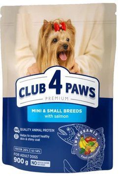 Сухий корм Club 4 Paws Premium для мініатюрних та малих порід лосось 900 г. (4820269145269) 000083961 фото