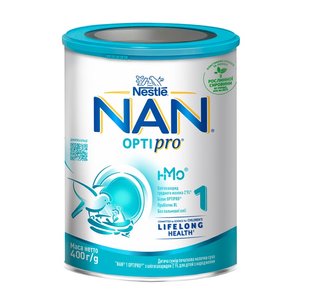 Суміш суха молочна Nestle NAN 1 Optipro з олігосахаридом 2'FL для дітей з народження 400 г (7613032024918) В00312389 фото