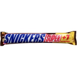 Батончик шоколадный Snickers Super+1 112, 5 г (5900951261053) 000023811 фото