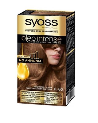 Фарба для волосся SYOSS Oleo Intense 6-80 Золотистий русявий 115 мл (9000100840897) В00038663 фото