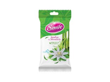 Влажные салфетки Smile Бамбук и эдельвейс, 15 шт (4820048481960) В00305213 фото