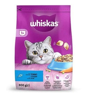 Сухий корм Whiskas для котів з тунцем 800 г (5900951305269) 000076224 фото