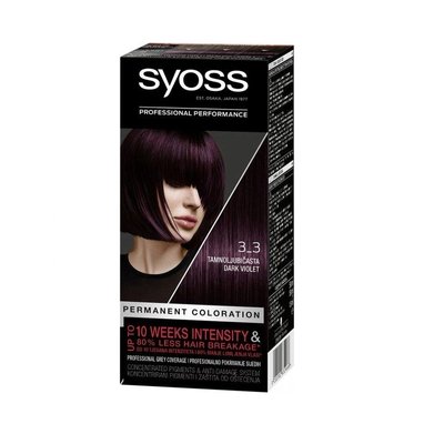 Фарба для волосся SYOSS 3-3 Темно-фіолетовий 115 мл (9000100632966) В00097973 фото