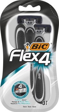 Набор бритв Bic Flex 4 без сменных катриджей 3 шт (3086123220614) В00149083 фото