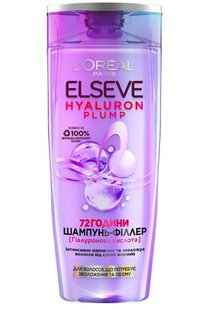 Шампунь-філер L`Oreal Paris Elseve Hyaluron Plump для волосся, яке потребує зволоження та об'єму 400 мл (3600524029876) В00291369 фото