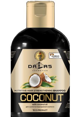 Шампунь Інтенсивно поживний Dallas Coconut з натуральною кокосовою олією 1 л (4260637723307) В00283606 фото