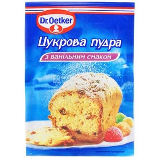 Пудра цукрова Dr. Oetker Ваніль 80 г (5941132007060) 000027899 фото