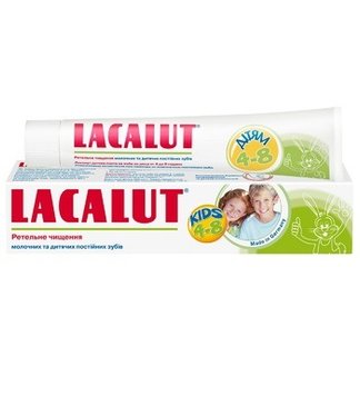 Зубна паста Lacalut дитяча від 4 до 8 років 50 мл (4016369696286) В00283794 фото