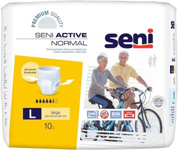 Підгузки-трусики для дорослих Seni Active Normal Large 10 шт. (5900516693053) В00189610 фото