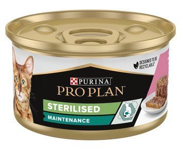 Вологий корм Purina Pro Plan Sterilised для кастрованих котів, Лосось 85 г (7613033568558) 000077125 фото
