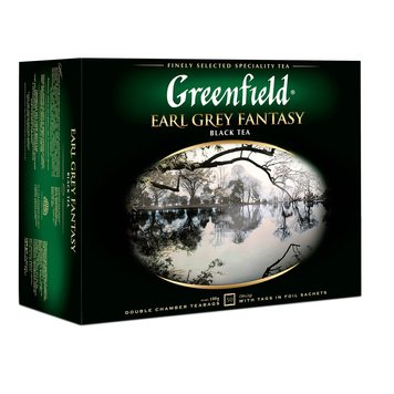 Чай Greenfield Earl Grey Fantasy Черный пакетированный 50 х 2 г (4823096806716) 000035113 фото