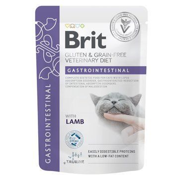 Корм влажный Brit GF VD Gastrointestinal для кошек с ягненком 85 г (8595602566686) S1111183203 фото