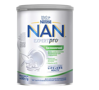 Смесь кисломолочная NAN Expert Pro Кисломолочная сухая для детей с рождения 400 г (8445290744371) В00305808 фото