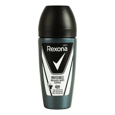 Антиперспирант шариковый Rexona Men Invisible On Black+White Clothes 50 мл (59095514) В00312578 фото