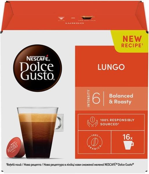 Кава в капсулах NESCAFE Dolce Gusto Lungo 89.6 г (8445290871992) 000079021 фото