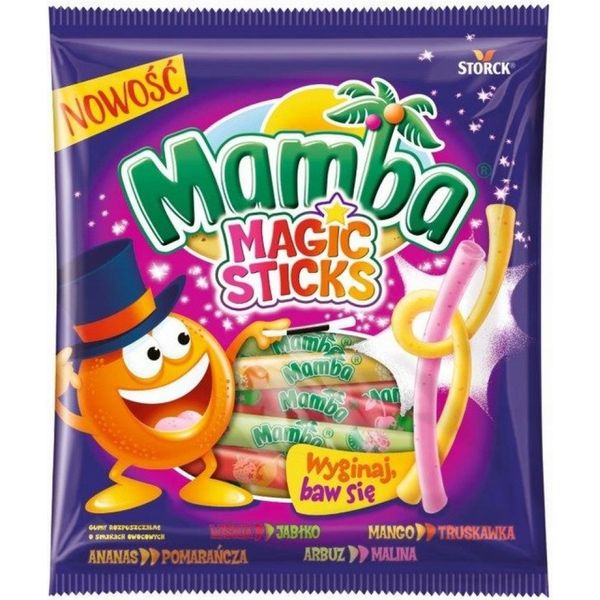 Жувальні цукерки Mamba Magic Sticks 140 г (4014400933413) 000078759 фото