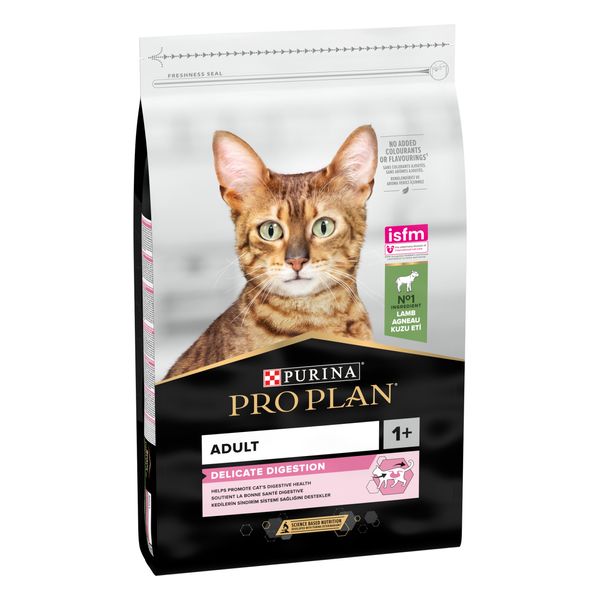 Сухий корм Purina Pro Plan Delicate Lamb для дорослих кішок зі смаком ягняти 10 кг (7613035846944) 000076422 фото