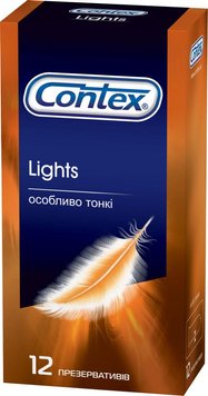 Презервативы латексные с силиконовой смазкой Contex Lights (особенно тонкие) 12 шт.(Презервативы латексные с силиконовой смазкой Cont В00141688 фото