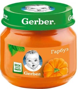 Пюре Gerber овочеве гарбуз з 6 місяців 80 г (7613287348173) В00138413 фото