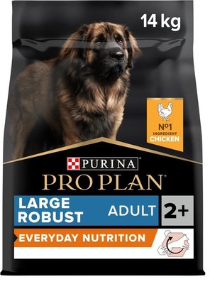 Сухой корм для взрослых собак больших пород Purina Pro Plan Large Robust Adult 2+ Everyday Nutrion с курицей 14 кг. 000061922 фото