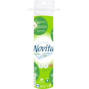 Ватные косметические диски Novita Organic 80шт. (4820048487740) В00143090 фото